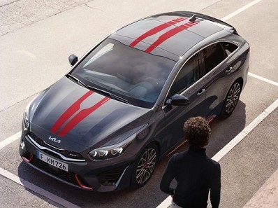 Image of item BODY DECALS, RACING STRIPES, RED GL